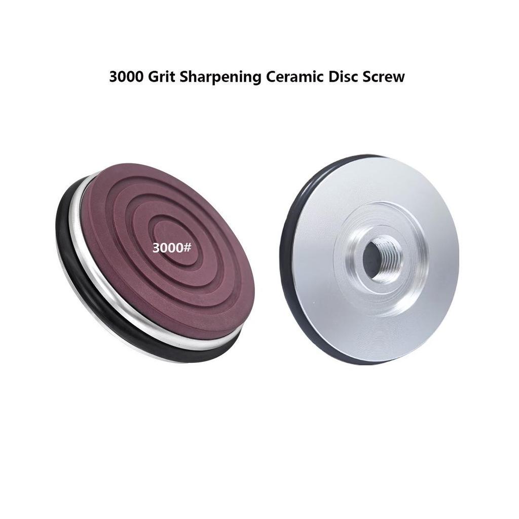 Rolling Wheel Knife Sharpener with Diamond and Ceramic Replacement Heads