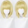 LAOBAO Cosplay Wig, Blonde Bob, Heat Resistant, Costume Wig, Party, Festival, Halloween, Fancy Dress (Kurapika)