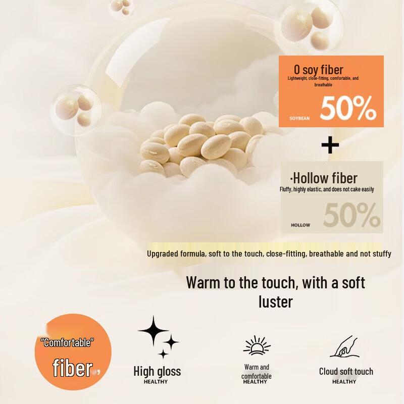 Dohia Zippered 50% Soybean Fiber All-Season Quilt