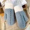 Gloves Female Cute Plush Thickened Plush Mittens Riding Warm And Cold-Proof Student Soft Girl Tide