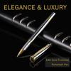 Stylo bille KEYZOR de luxe pour hommes et femmes Superbe stylo de luxe avec encre Schmidt Or 24 carats Stylo roller premium Coffret cadeau pour anniversaire -