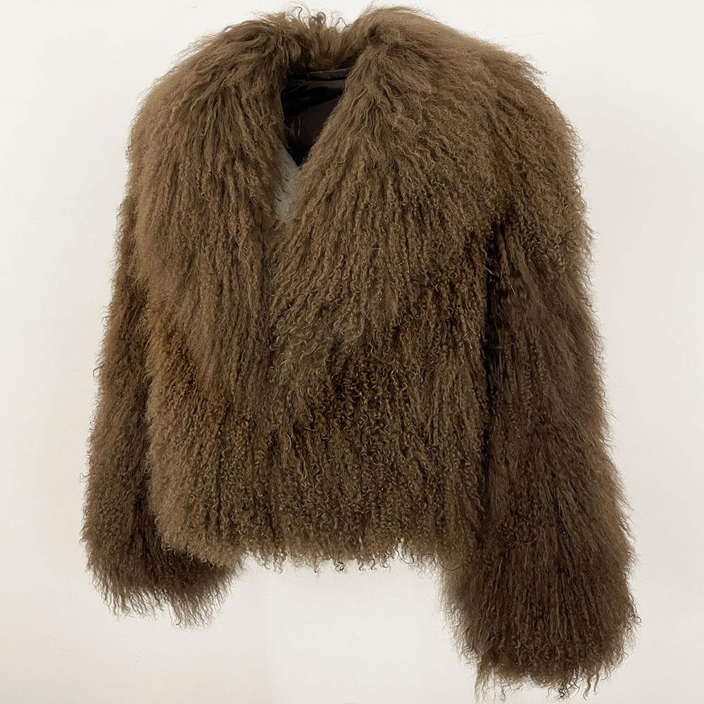 OFTBUY Real Mongolia Sheep Fur Coat Winter Jacket Women Natural Thick Warm Outerwear Streetwear Turn Down Collar New Fashion