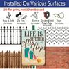 2D Flat "Life Is Better in Flip Flops" Beach Metal Aluminum Sign - Retro Coastal Wall Decor Beach House Decor Coastal Home Decor Summer Wall Art