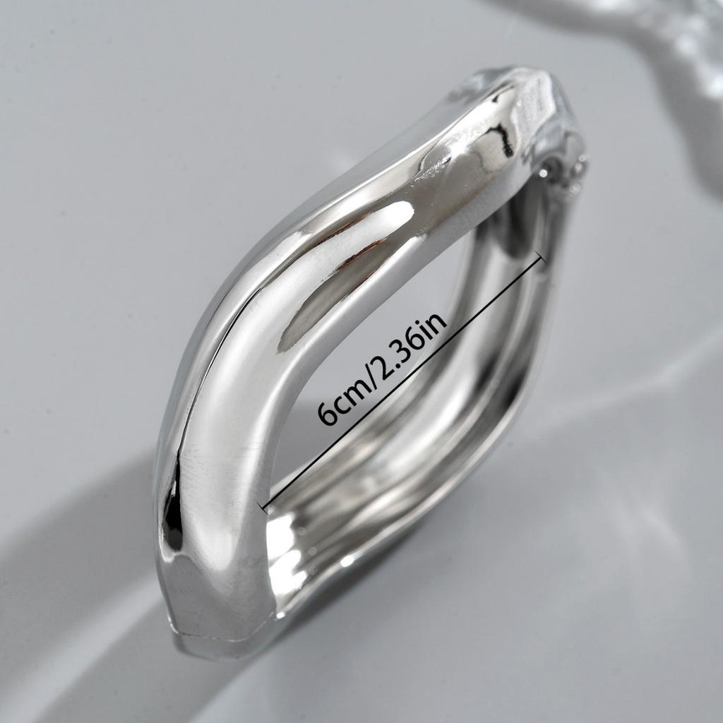 Akcesoria Nisza Geometryczna Metalowa Błyszcząca Bransoletka Wszechstronna Skręcana Bransoletka Premium Sense braclet