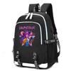 Anime K-Pop Demon Hunters Rucksack mit großem Fassungsvermögen, ideal für Teenager, Schülerinnen und Schüler, wasserdicht, perfekt als Geschenk für Kinder und Damen.