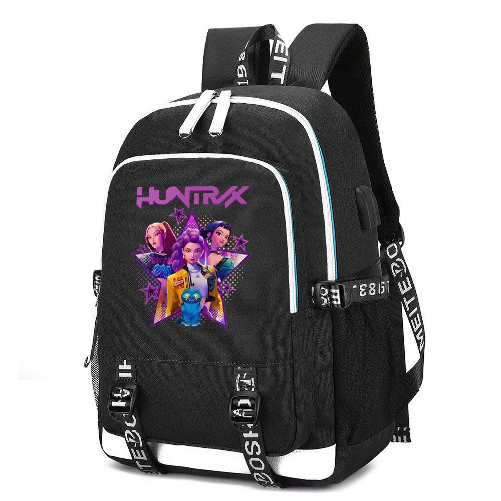 Anime K-Pop Demon Hunters Printed Large Capacity Backpack for Teenger Student Girl Boy Schoolbag Bookbag Kid Gift Women Waterproof Travel Bag