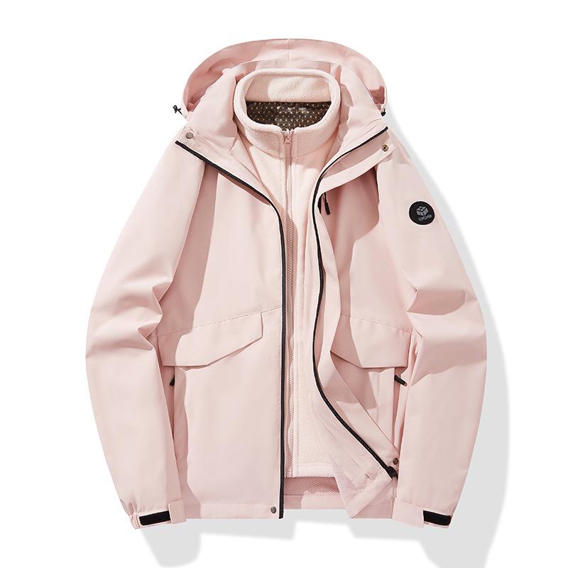 Dámská větruodolná teplá lyžařská bunda tři v jednom s fleecovou podšívkou a grafenem