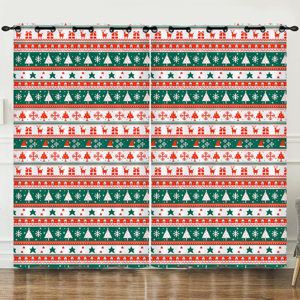 Série de Impressão Fresca 3D Cortina de Impressão Digital Blackout E Ilhós