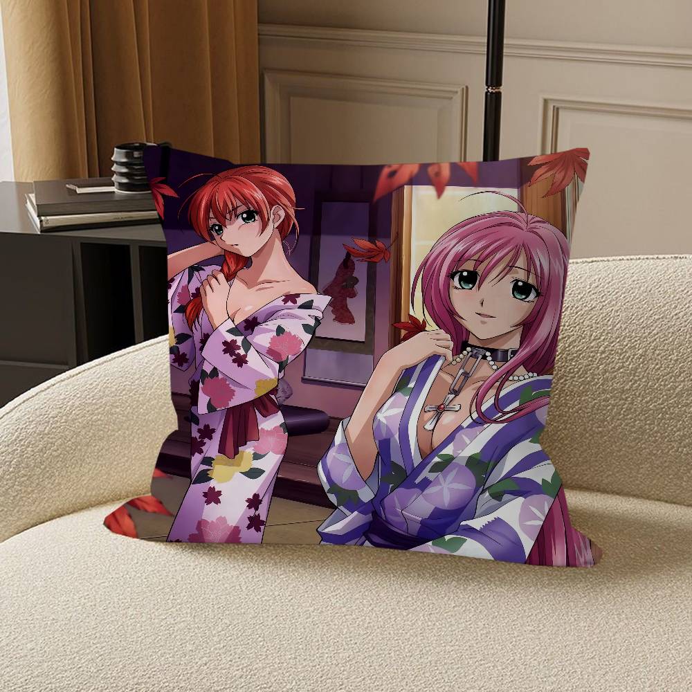 Anime R-Rosario Vampire Maple Design Cushion Cover Happy Autumn Harvest Decor Holiday Decorati Pillow Cover