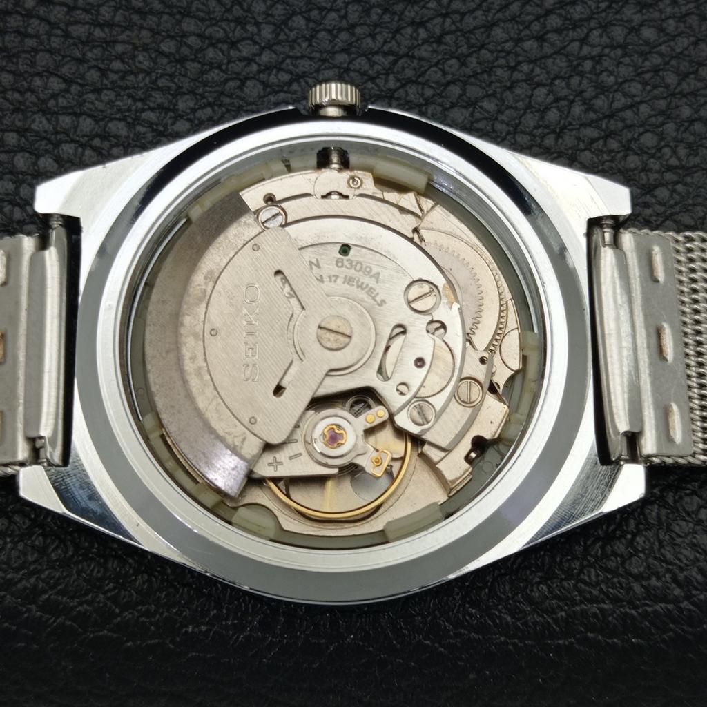 JAPAN SEIKO 5 AUTOMATIC MENS 6309A REFURBISHED WHITE COLOR DIAL WATCH A440269-4 Sk-a440269