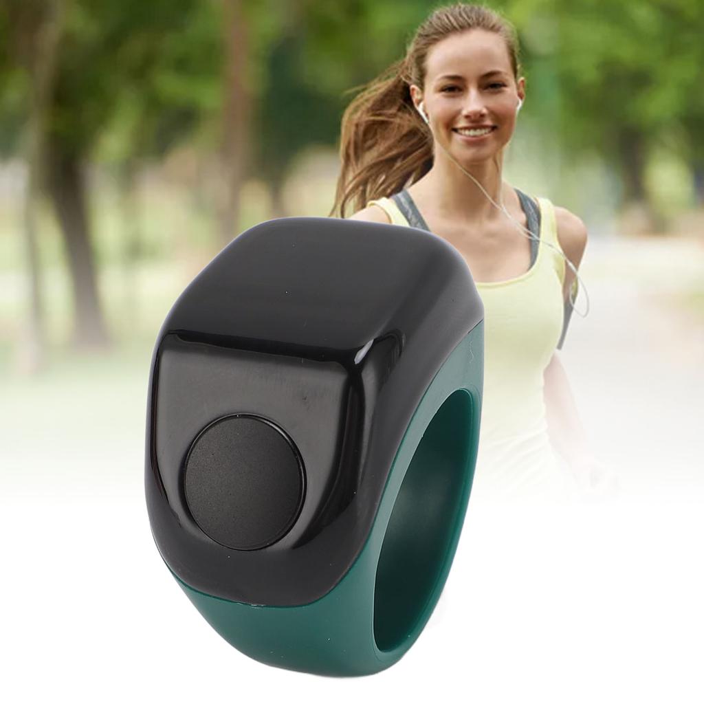 Smart Finger Counter Digital Step Number Prayer Reminder with Touch Control 0.42in Screen for Muslim