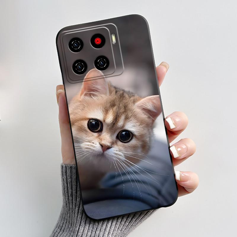 Cute Cartoon Case For ZTE Blade A56 Z2473 Nubia A56 Printing Shell For Blade A56 Pro Protective Cover Soft Silicone Black Casing