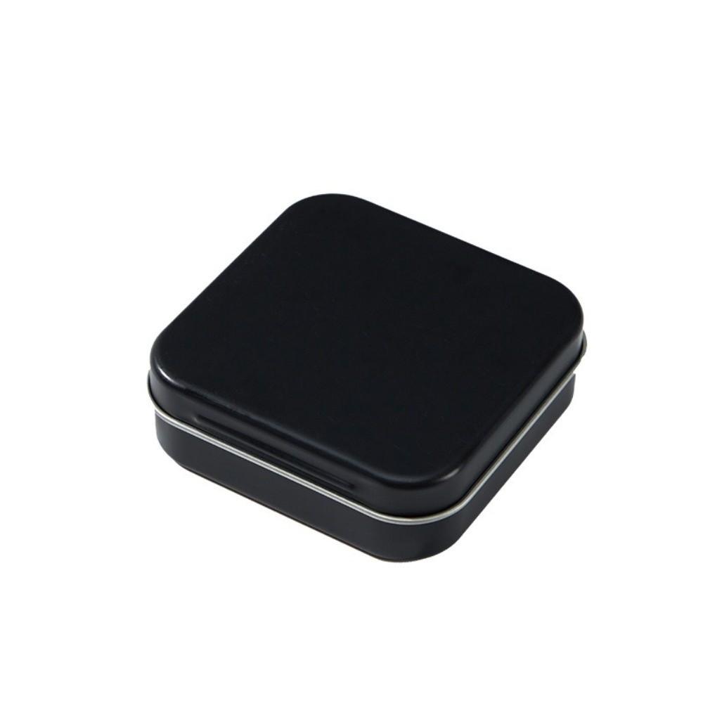 Square Shape Flip Top Tin Box Eco-Friendly Mini Sealed Jars Candy Storage Box  for Candy Storage