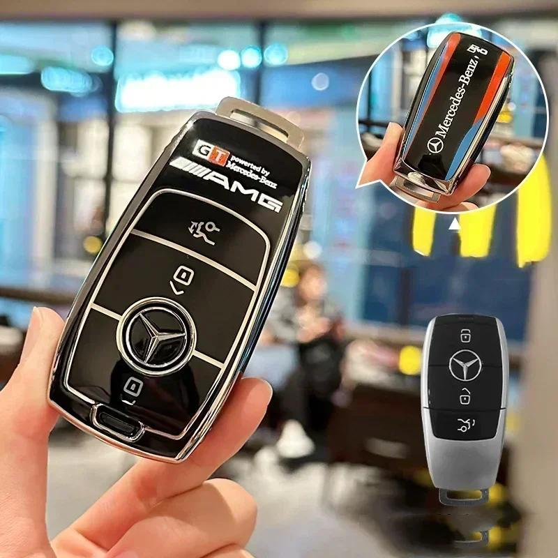 

TPU Car Key Case Cover Shell Holder For Mercedes Benz A C E S G Class GLC CLE CLA GLB GLS W177 W205 W213 W222 X167 AMG Accessory