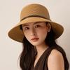 Straw Hat Women's Folding Breathable Fisherman Hat Large Brim Sun Hat