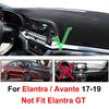 For Hyundai I35 Elantra Avante AD 2016 2017 2018  Car Dashboard Cover Mat Pad Anti-UV Trument Sunshade Carpet Accessories