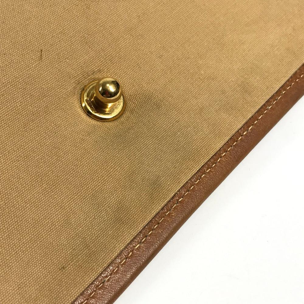 HERMES Horse Cheval Logo Vintage Jockey Crossbody handbag Shoulder Bag Beige