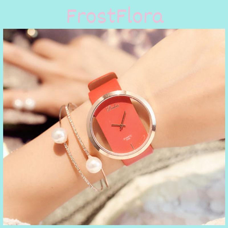Stylish And Timeless Women's Quartz Watch With Comfortable Artificial Leather Strap