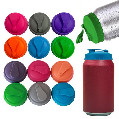 6 Stück Silikon-Dosenverschluss für Soda, Bier, Saft, wiederverwendbarer Stopper für Standarddosen, Outdoor-Picknicks, Camping, Frischhalteabdeckung, Schutz-Getränkeabdeckung