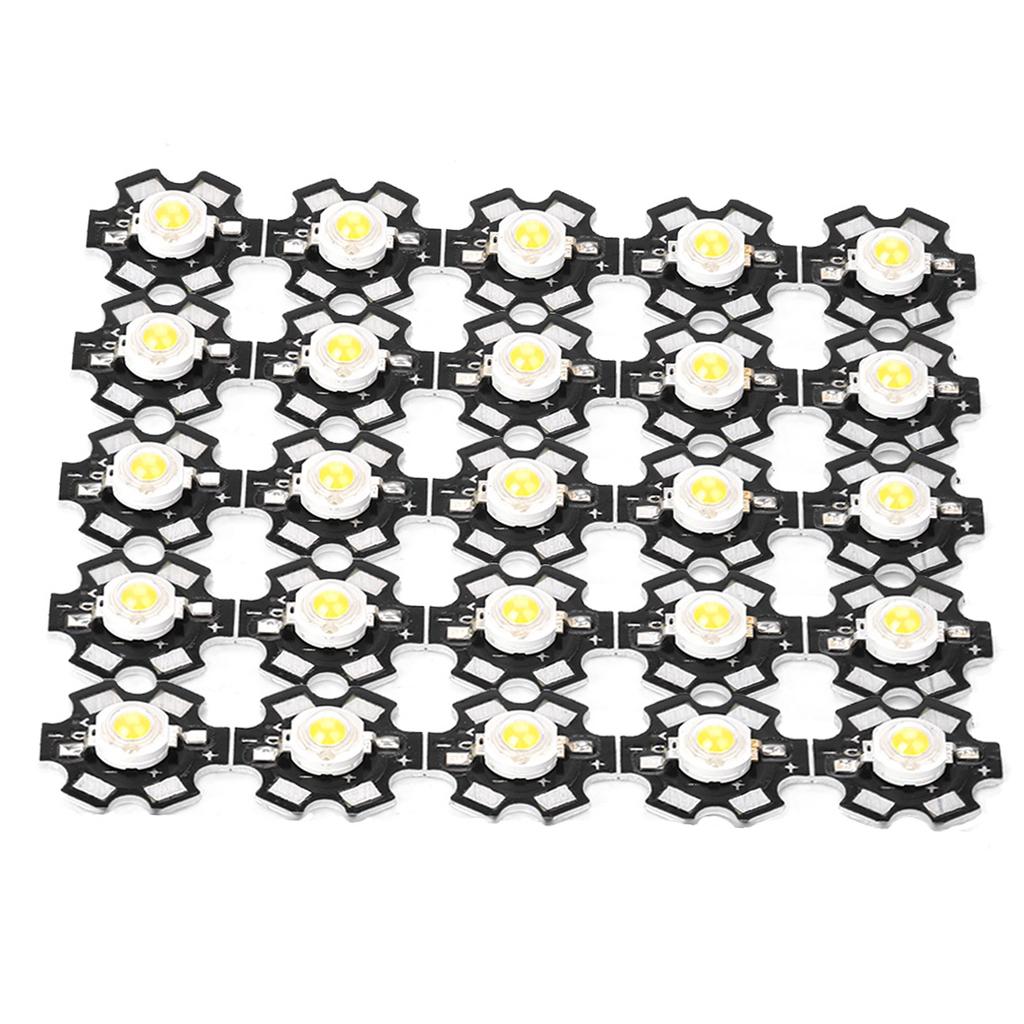 25PCS High Bright Integrated Chip Light Source LED Bead Spotlight Bulb Warm 3000-3200K