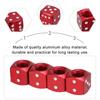 VORCOOL Air Valve Cap for Car, Aluminum Alloy, Red Dice, Tire Valve Cap, Motorcycle, Bicycle, Stylish, Set of 4