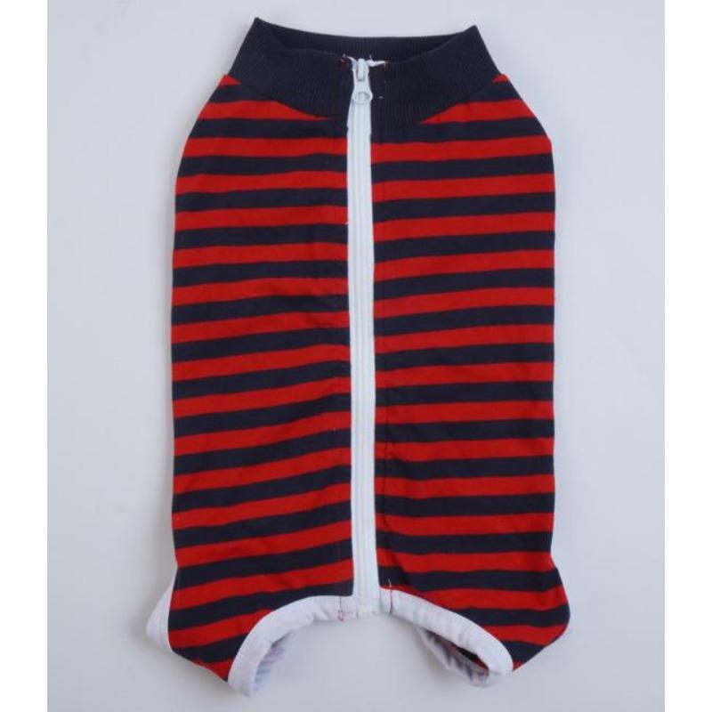 Dog Clothes, Thin Belly Protection Vest, Belly Anti-cool Free Striped Shirt, Back Buttons, Female Dog Sterilization and Weaning