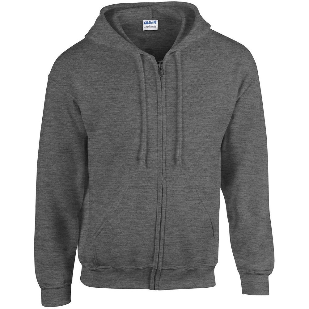 Gildan Heren Heavy Blend Hoodie met Volledige Rits XXL