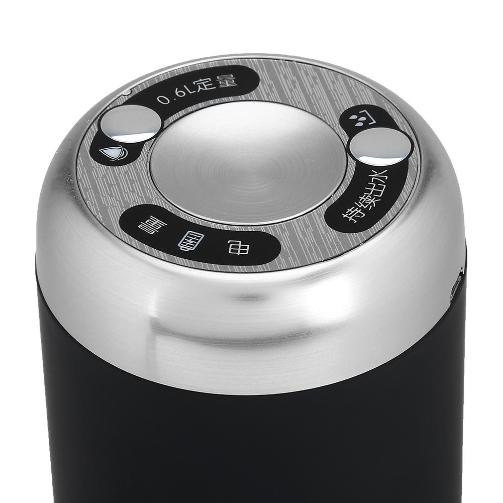 Wireless USB Rechargeable Electric Automatic Drinking Water Bottle Pump Smart Dispenser Black