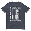 Red Friday Military Veteran Support Our Troops American Flag TShirt