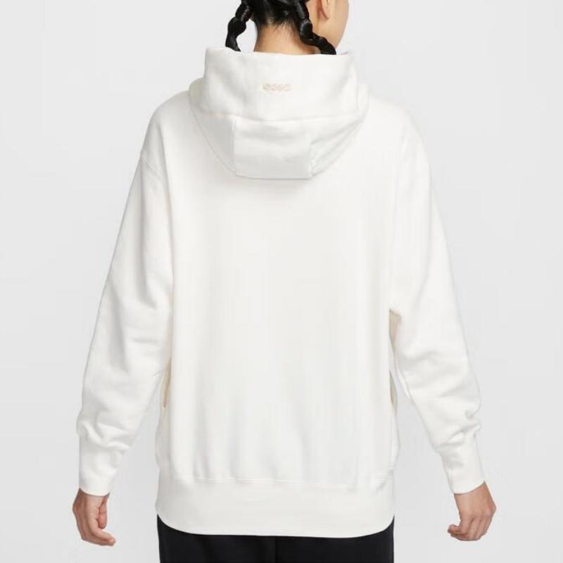 Nike Sportswear NSW OS PO HD Comfortable Loose Hoodie Women Hoodies White HV8461133