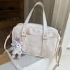 College Style J Uniform Bag Tote Bag Women's Two-dimensional Messenger Commuter Bag Simple Large-capacity Handbag