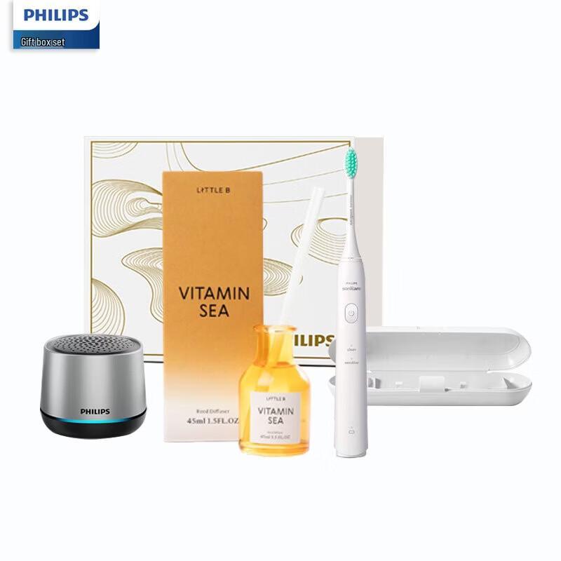 Philips Joyful Gift Set: Electric Toothbrush, Bluetooth Speaker & Aromatherapy