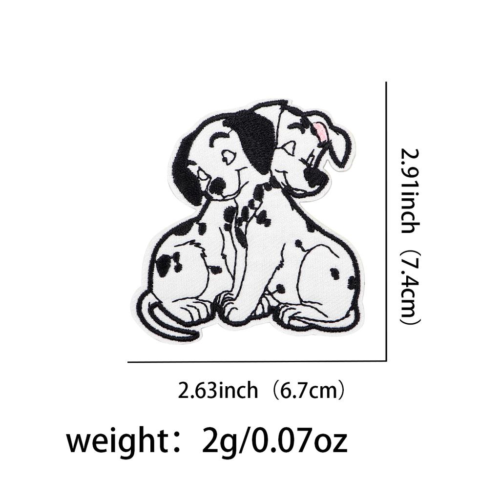 Cute Stitch Patches On Clothes Cartoon Black Cat Embroidered Patches Dogs Badges Iron On Patch DIY Clothing Accessories