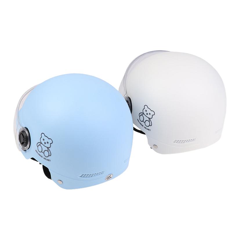 1 Pezzo Certificato 3C Casco Semimoto Elettrica per Adulti Uomo e Donna con Occhiali Casco di Sicurezza per Bicicletta