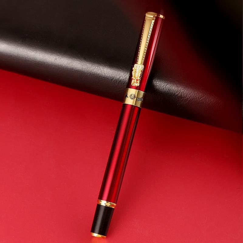 Set Elegante de 3 Piezas de Bolígrafos Yongsheng: Pluma Fuente de Metal, Bolígrafo, Pluma de Agua para Firmas en Caja de Regalo para Hombres, Mujeres, Oficina.
