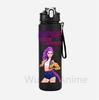Anime K-Pop Demon Hunters Character Water Cup Large Capacity Outdoor Portable Rope Drinking Bottle Gift for Boys and Girls
