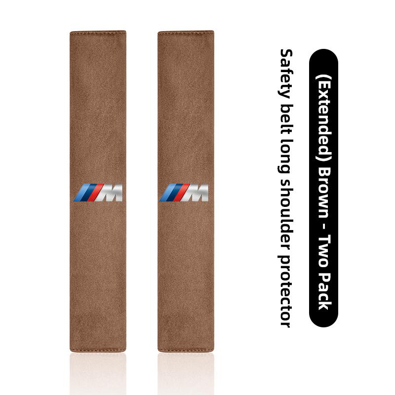 2Pcs Car Seat Belt Shoulder Protection Cover Decoration Valve Cap For BMW X1 X2 X3 X5 X4 X6 X7 iX3 F20 F10 F07 E70 E46 E90 E92 E gzjm96