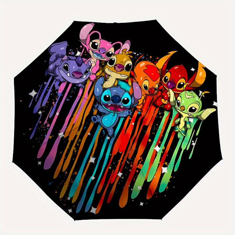 

1pc Stitch Automatic Umbrella 8-Bone Design Compact Gear for Outdoor Travel, , Perfect Gift for Friends Birthdays yy250809012