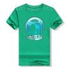 Alien und Bigfoot Mond T-Shirt Lustiges UFO Liebhaber Grafik T-Shirt Oberteile Baumwolle Mode Kurzarm Blusen Ehemann Jungen Geburtstagsgeschenk