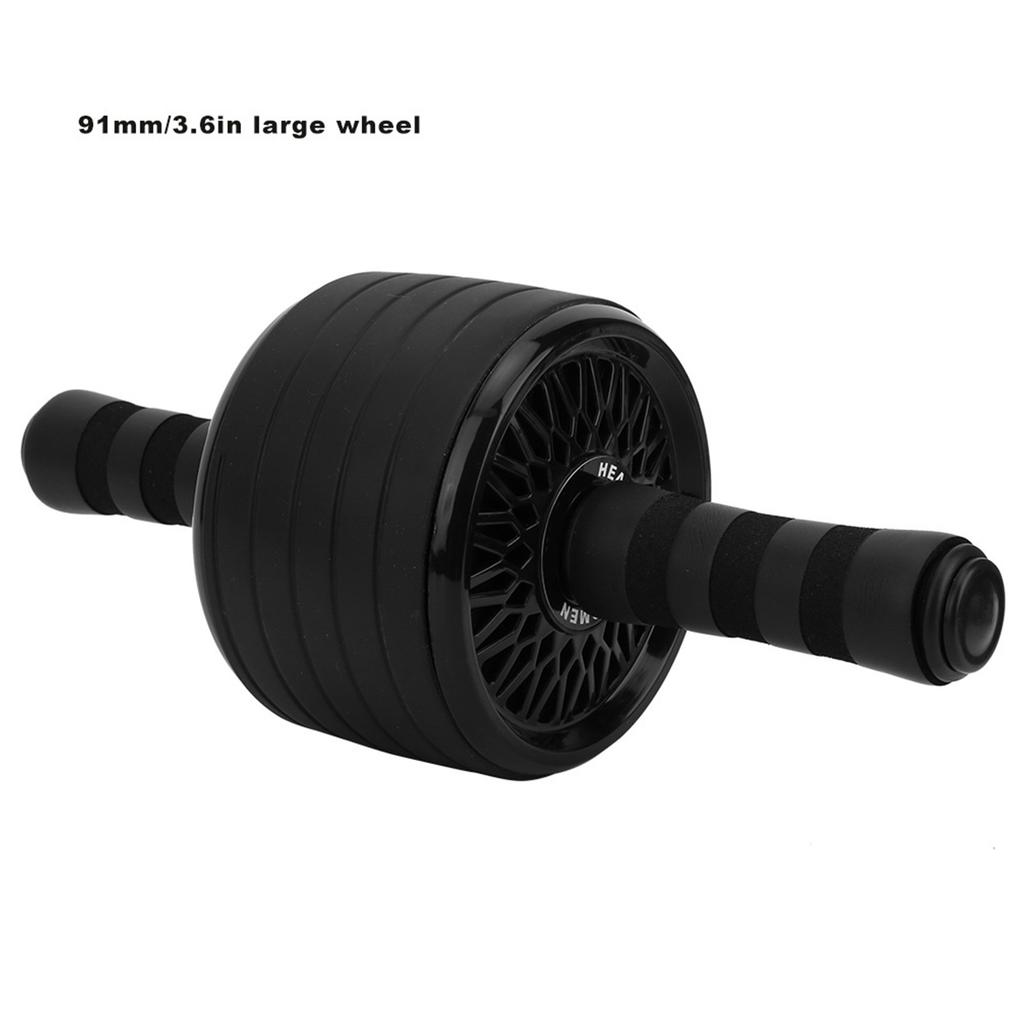 Rueda para Entrenamiento de Músculos Abdominales Rodillo Mango de Esponja Agarre Equipo de Ejercicio para la Cintura Gimnasio Fuerza Corporal Potencia Fitness