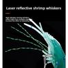 10pcs New style Sea Fishing Prawn Lure Single hook 4.5g 9.5cm Shrimp Fake Bait Portable Biomimetic Hook Worm Silicone
