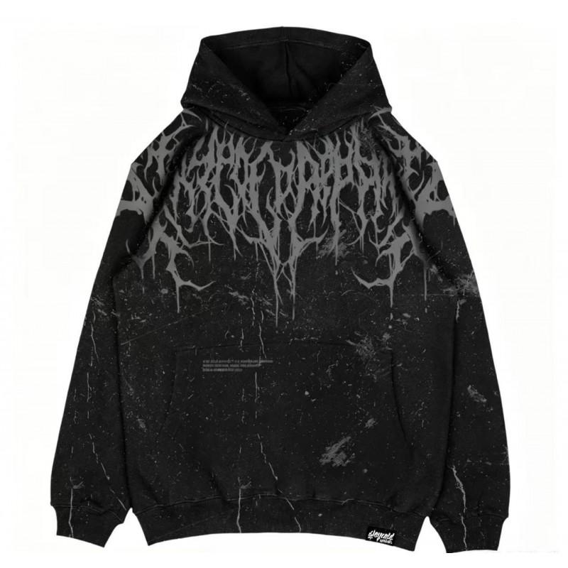 Unisex Hooded Pullover Sweatshirt With 3D Digital Print Streetwear Hip Hop Style Loose Fit Long Sleeve