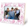 Pink Chinoiserie Floral Picture Frame 5x7, Love Shack Fancy Room Decor, Grandmillennial French Toile Flower Photo Picture Frames for Desk Tabletop