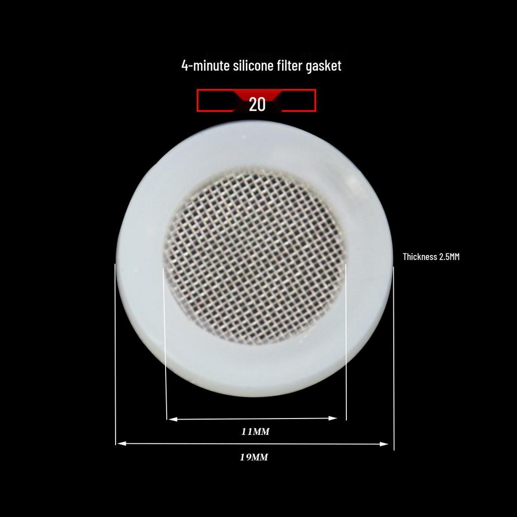 4-Point Shower Head Silicone Gasket & Rubber Washer Set