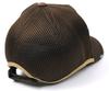 Plain Round Mesh Cap Brown Large Size [Big Watch] CPMG-12R Men's