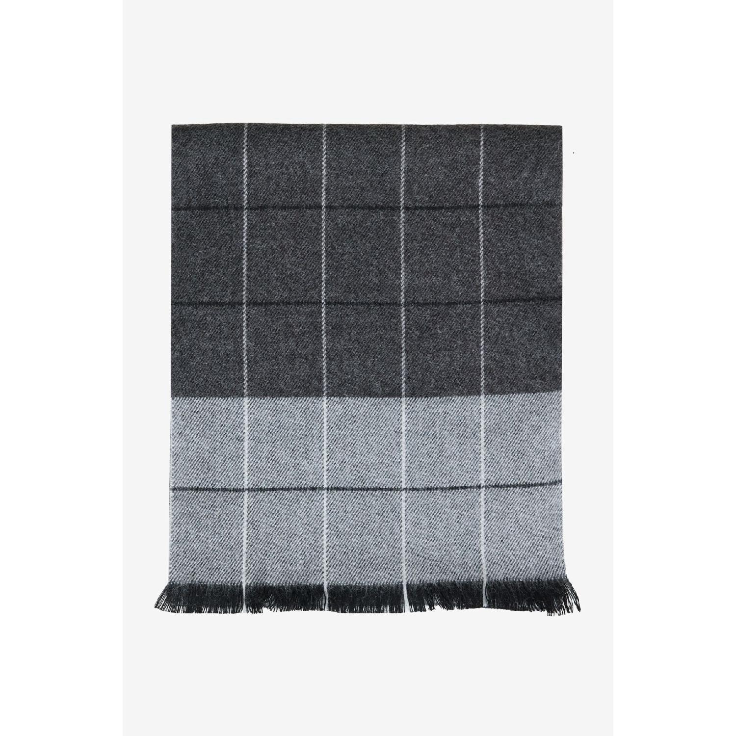 

Men s Grey-black Warm Patterned Knitwear Scarf серый