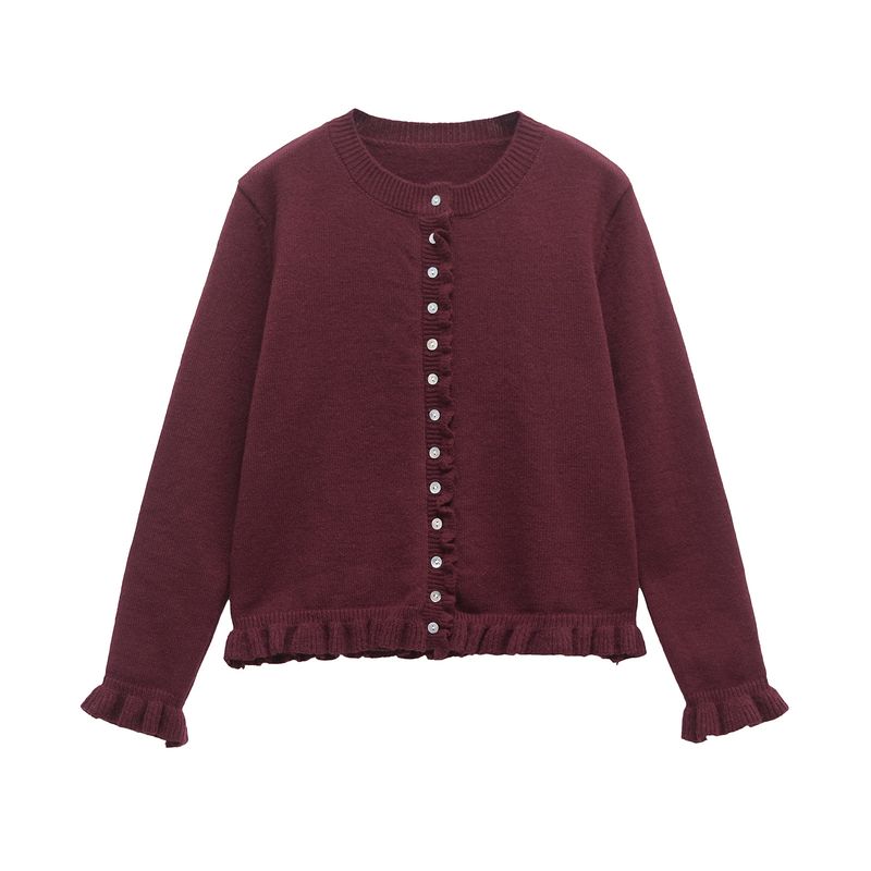 Araltay New Western Style Women Clothes Versitile Fashion Long Sleeve Laminated Decorative Knitted Outerwear 2756114