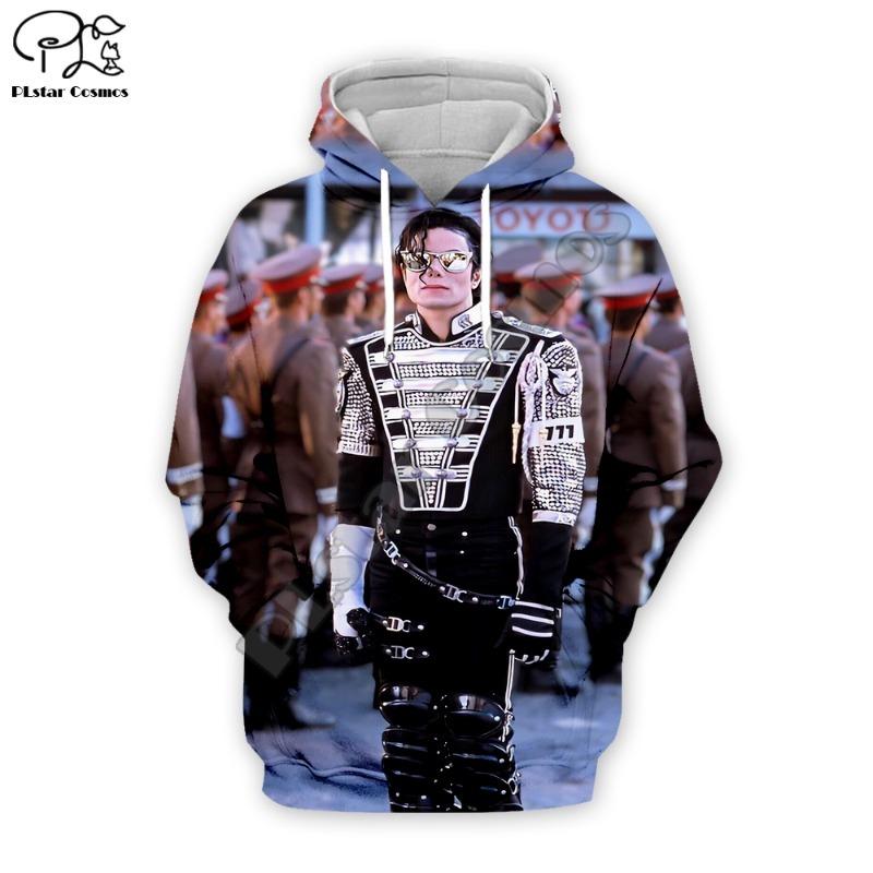 PLstar Cosmos PopStar King Singer Legend Michael Jackson Hiphop New Fashion Unisex 3DPrint Zipper/Hoodies/Sweatshirts/Jacket A-9