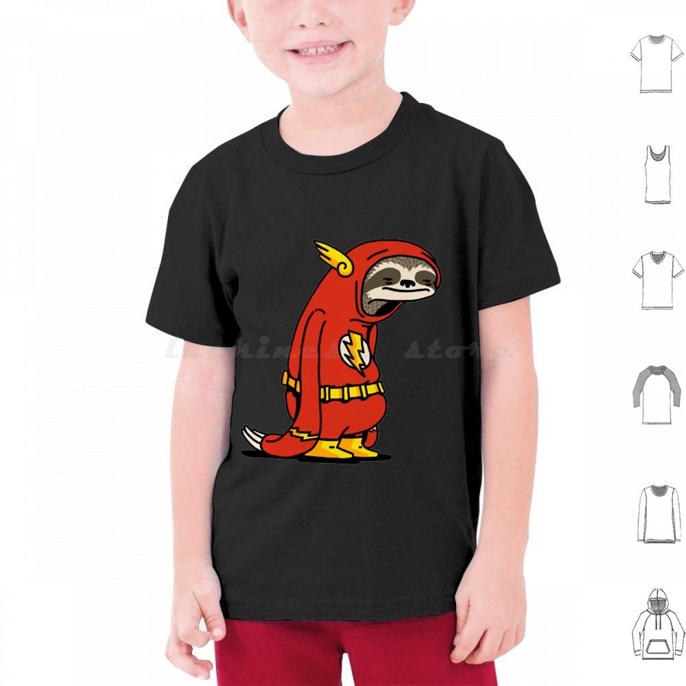 Flash Sloth Funny Superhero T Shirt Big Size 100 Cotton Flash Sloth Funny Superhero