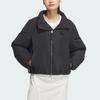 Adidas Originals FW24 PF Kurz DN Lässig Stehkragen Reißverschluss Einfarbig Warm Daunenjacke Damenjacke Schwarz JP1808